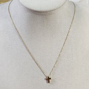 Dainty Gold Cross Necklace
